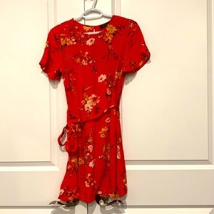 Like new Dynamite red floral dress
